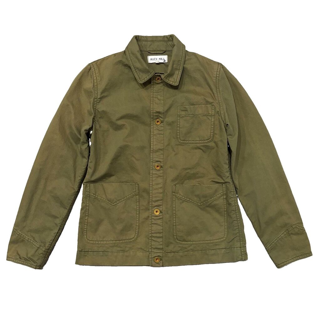 Alex Mill Garment Dyed Cotton Canvas Lightweight Chore Jacket Womens M
